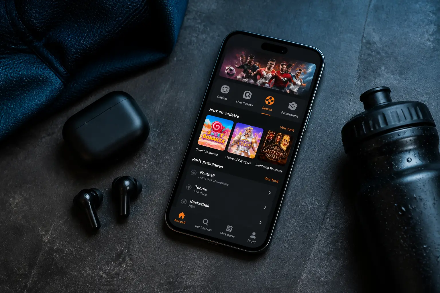 Application Gransino : Casino & Sportsbook Mobile visual guide for Gransino Casino