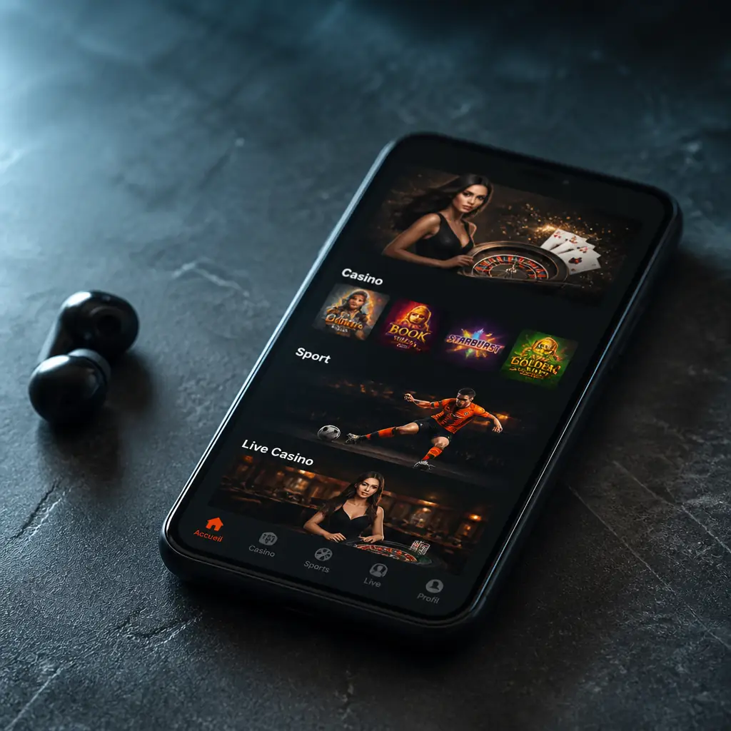 Application Gransino : Casino & Sportsbook Mobile visual guide for Gransino Casino
